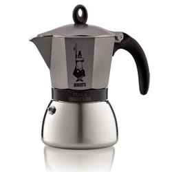 Bialetti 4823 Cafetière à moka Noir, Gris, Acier inoxydable
