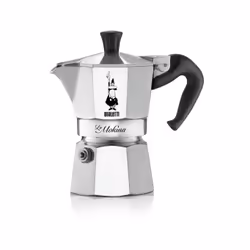 Bialetti La Mokina, Cafetière à moka, 0,04 L, Aluminium, Noir, Aluminium, 0,5 tasses, La Mokina