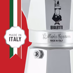Bialetti Moka Express Cafetière à moka 0,3 L Aluminium, Noir