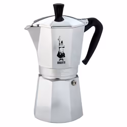 Bialetti Moka Express, Cafetière à moka, 0,775 L, Aluminium, Noir, Aluminium, 12 tasses, Moka Express