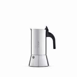 Bialetti Venus, Cafetière à moka, 0,23 L, Noir, Acier inoxydable, Acier inoxydable, 4 tasses, Thermoplastique