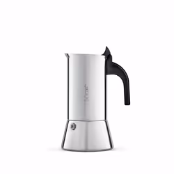 Bialetti Venus, Cafetière à moka, 0,3 L, Noir, Acier inoxydable, Acier inoxydable, 6 tasses, Venus Induction