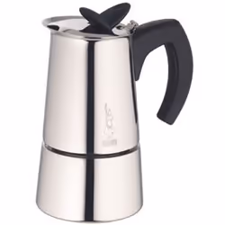 Bialetti Musa New, Cafetière à moka, Noir, Acier inoxydable, Acier inoxydable, 6 tasses, CE, 1 pièce(s)