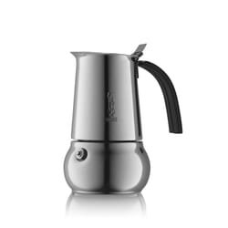 Bialetti Kitty Cafetière à moka Noir, Acier inoxydable