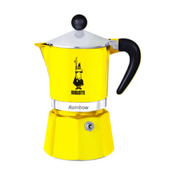 Bialetti Rainbow Cafetière à moka Noir, Jaune