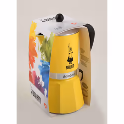 Bialetti Rainbow Cafetière à moka Noir, Jaune