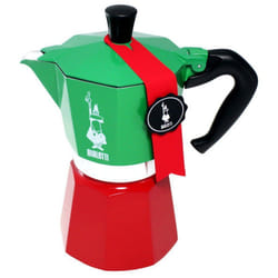 Bialetti 0005323 machine à café manuelle Cafetière à moka 0,24 L Vert, Rouge, Blanc