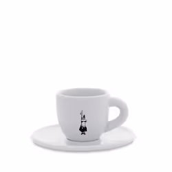 Bialetti Y0TZ097, Unique, 0,08 L, Blanc, Porcelaine, Café, Rond