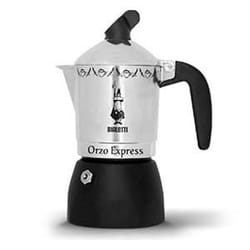 Bialetti Orzo Express Cafetière à moka Aluminium, Noir