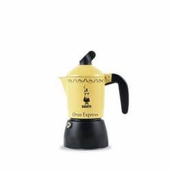 Bialetti Orzo Express Cafetière à moka Noir, Jaune