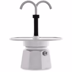 Bialetti Mini Express, Cafetière à moka, 0,09 L, Acier inoxydable, Aluminium, 2 tasses, CE