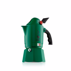 Bialetti Moka Break Alpina, Cafetière à moka, Vert, Aluminium, 3 tasses, 140 mm, 90 mm