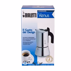 Bialetti Venus box Cafetière à moka 0,3 L Argent
