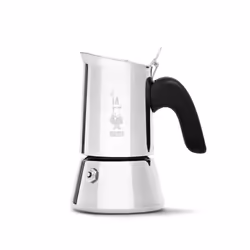 Bialetti Venus, Cafetière à moka, Noir, Acier inoxydable, Acier inoxydable, 4 tasses, Thermoplastique, Venus