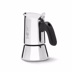 Bialetti Venus Cafetière à moka Noir, Acier inoxydable
