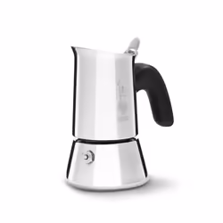 Bialetti Venus Cafetière à moka Noir, Acier inoxydable