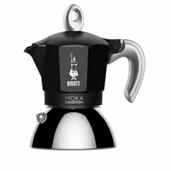 Bialetti Moka Induction, Cafetière à moka, 0,4 L, Noir, Argent, Aluminium, 2 tasses, Polypropylène (PP)