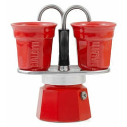 Bialetti Mini Express Cafetière à moka 0,9 L Rouge