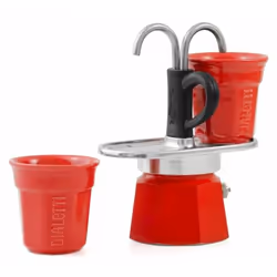 Bialetti Mini Express Cafetière à moka 0,9 L Rouge