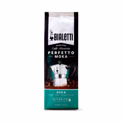 Bialetti Perfetto Moka Déka 250 g, 250 g, Café moyennement torréfié, Café, 40% Arabica, 60% Robust, Sac