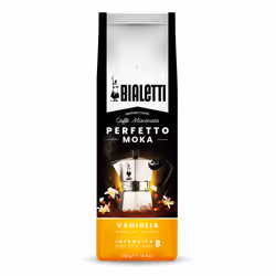 Bialetti Perfetto Moka Vaniglia, 250 g, Café moyennement torréfié, Sac