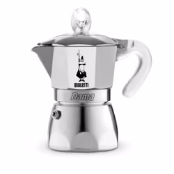 Bialetti Dama Pure Ice, Cafetière à moka, 0,075 L, Métallique, Aluminium, 1 tasses, Dama Pure Ice