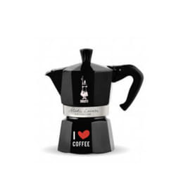 Bialetti Moka Express "I Love Coffee" Cafetière à moka 0,27 L Noir