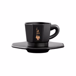 Bialetti RTATZ403, Régler, 0,075 L, Noir, Porcelaine, Tasse, Café
