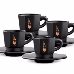 Bialetti RTATZ403 Tasse Noir Café 4 pièce(s)