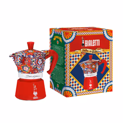 Bialetti Dolce&Gabbana Moka Express Cafetière à moka Bleu, Rouge, Blanc