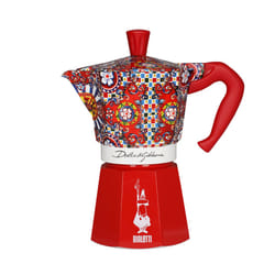 Bialetti Dolce&Gabbana Moka Express Cafetière à moka Bleu, Rouge, Blanc