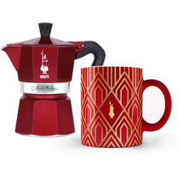 Bialetti Déco Glamor Moka Express Cafetière à moka Rouge