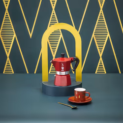 Bialetti Déco Glamor Moka Express Cafetière à moka Rouge