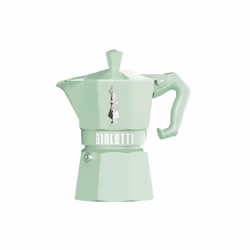Bialetti Moka Exclusive, Cafetière à moka, Vert, Aluminium, 3 tasses, Thermoplastique, 1 pièce(s)
