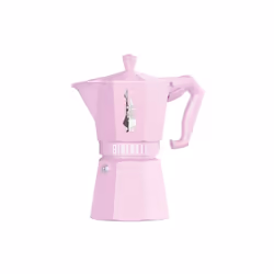 Bialetti Moka Exclusive, Cafetière à moka, Rose, Aluminium, 6 tasses, Thermoplastique, 1 pièce(s)