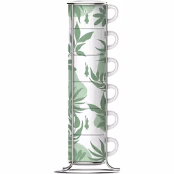Bialetti SS2024002, Régler, 0,09 L, Vert, Blanc, Porcelaine, Tasse, Espresso