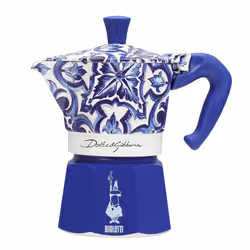 Bialetti 0005345, Cafetière moka électrique, 0,13 L, Bleu, Blanc, Aluminium, 3 tasses, 505,4 g