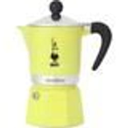 Bialetti 6538 machine à café manuelle Cafetière à moka 0,27 L Noir, Argent, Jaune