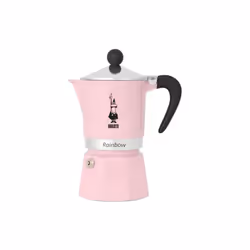 Existe en plusieurs coloris Cafetière italienne 6 tasses Rose Pastel - Rainbow - Une cafetière qui apporte de la gaieté dans  ...
