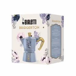 Bialetti Bridgerton Cafetière à moka Noir, Bleu, Or, Violet, Jaune
