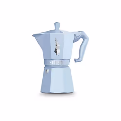 Set Cafetière italienne Bialetti 0009074 Moka Exclusive Bleu + 2 Paquets de café moulu