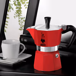 Bialetti Moka Express Cafetière à moka 0,13 L Rouge