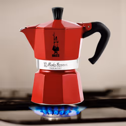 Bialetti Moka Express Cafetière à moka 0,13 L Rouge