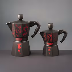 Bialetti Stranger Things Cafetière à moka Noir, Rouge - Vue supplémentaire 2