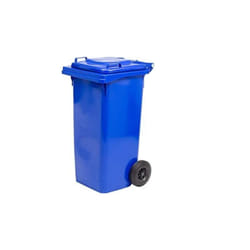 Fraschetti - Poubelle a' roulettes bleue de 240 litres avec deux roues cm 72x58x106h poubelle pour la collecte se'pare'e des de'chets