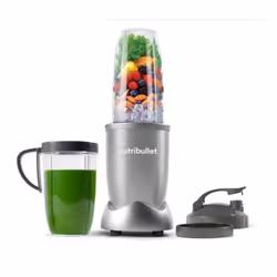 NutriBullet Pro 900, Mélangeur de table, 0,925 L, Fonction d'impulsion, Pileur de glace, 900 W, Argent