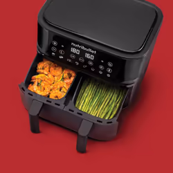 NutriBullet Air Fryer Double Bac 8 L Autonome 2850 W Friteuse d’air chaud Noir
