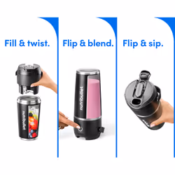 NutriBullet NBP016B 0,59 L Mixeur portable 11 W Noir - Vue supplémentaire 4