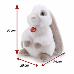 Trudi - Peluche Lapin Clemente M, Garçon/Fille, Chine, 200 mm, 200 mm, 270 mm