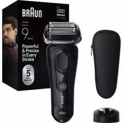 Braun Series 9 Sport 9110s Rasoir à grille Noir - Vue supplémentaire 2